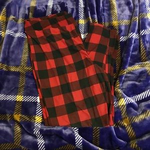 Plaid leggings